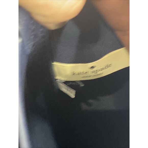 Kate Spade Satchel Refined Grain Leather Small Top Zip Handbag (Blue) - Picture 9 of 13